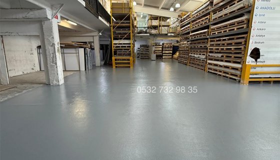 Epoksi Depo ve Lojistik Alan Kaplamaları: depo, lojistik merkezi, antrepo, yükleme rampası, forklift trafiği alanları GÖRSELLERİ