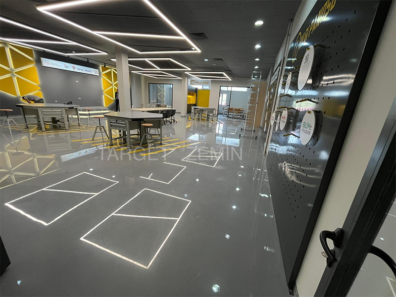 Burdur Milli Teknoloji Atölyesi Epoksi Zemin Kaplama Projesi