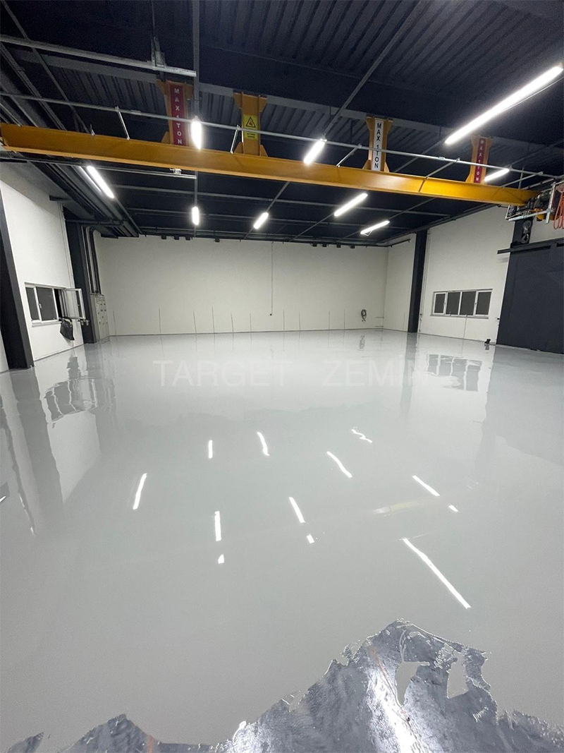 Ankara Fabrika Bakım & Üretim Alanı Epoksi Zemin Kaplama Projesi