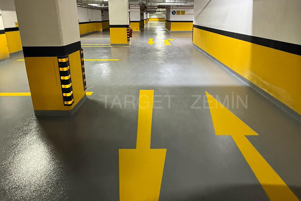 Göktürk / Eyüpsultan Kapalı Otopark Epoksi Zemin Kaplama Projesi