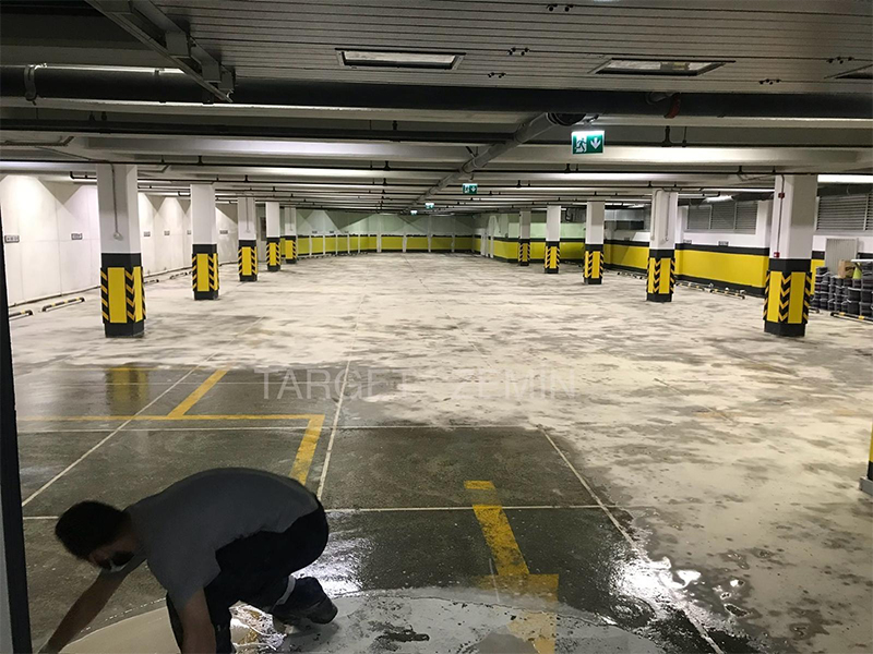 Üsküdar Kurumsal Otopark Epoksi Zemin Kaplama Projesi | İstanbul