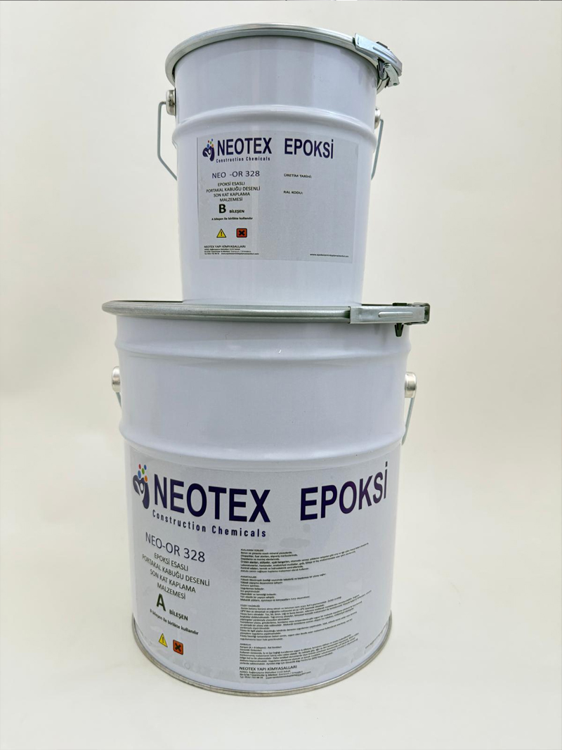 NEOTEX EPOKSİ NEO-OR 328 – Epoksi Esaslı Portakal Kabuğu Desenli Son Kat Kaplama Malzemesi