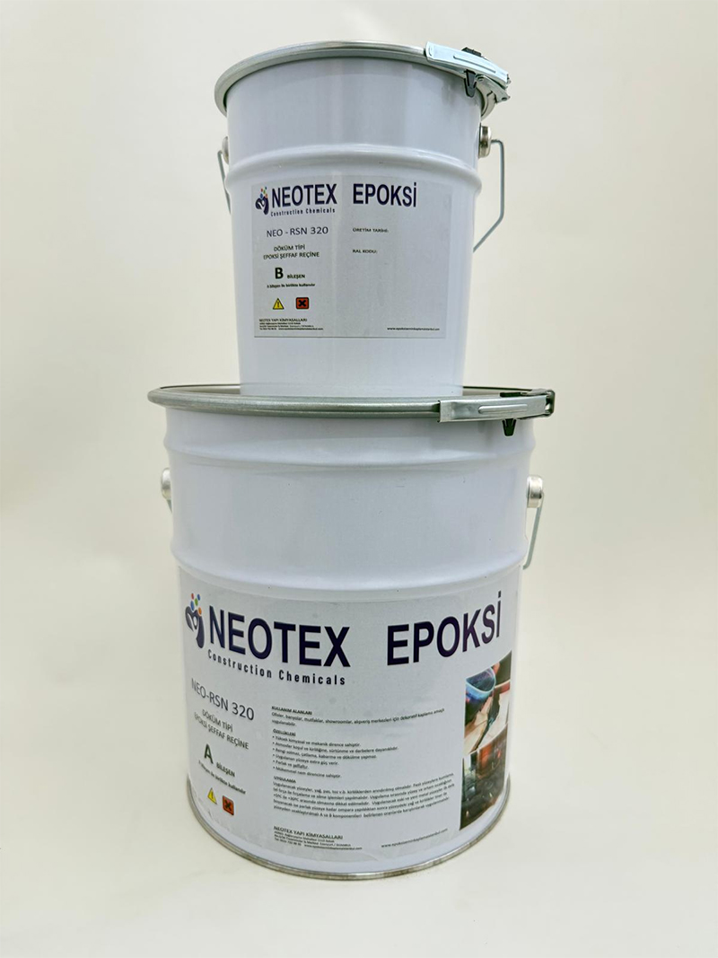 NEOTEX EPOKSİ NEO-RSN 320 – Döküm Tipi Epoksi Şeffaf Reçine